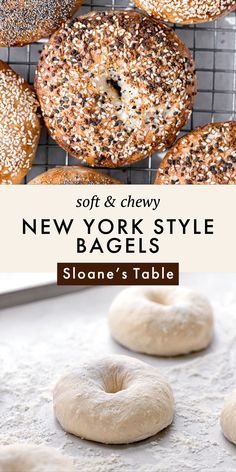 new york style bagels on a cooling rack