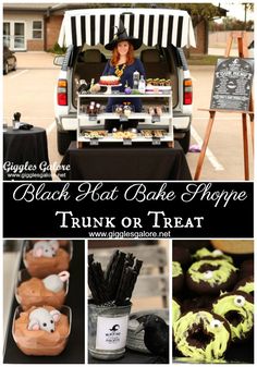 black hot bake shoppe trunk or treat