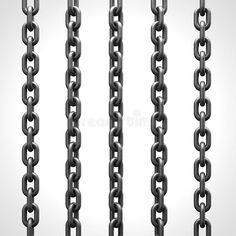 black chains on white background royalty illustration