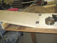 a workbench is being made in a workshop