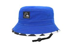 If you're looking for a stylish cap that provides optimum sun protection, grab this Quiksilver Heritage Boonie bucket hat. The chin strap and crown are toggle adjustable so you can get your desired fit every wear. A classic design with a throwback Quiksilver logo will be the perfect addition to your ensemble. Trendy Bucket Hat For Outdoor Activities, Blue Wide Brim Bucket Hat For Outdoor Activities, Adjustable Visor Bucket Hat For Outdoor, Trendy Adjustable Sun Hat For Outdoor Activities, Casual Blue Bucket Hat For Travel, Casual Adjustable Fit Bucket Hat With Short Brim, Blue Sun Hat With Short Brim For Outdoor Activities, Casual Adjustable Bucket Sun Hat, Casual Bucket Hat With Adjustable Fit And Short Brim