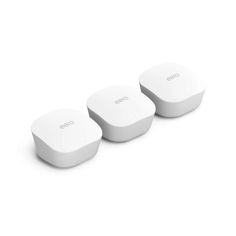 three white wireless devices sitting next to each other