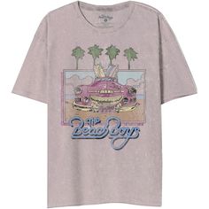 Our Beach Boys t-shirt is by Dirty Cotton Scoundrels and is from the surf rock band's 1983 concert tour. Made from 100% burnished lilac cotton, our unisex tee spotlights an image of a classic convertible with surf boards, in the back, and 1983 on the front license plate, framed by palm trees and The Beach Boys logo. Created with a mineral wash for washed out effects, this tee has an authentic vintage look & feel. #beachboys #mensfashion #womensfashion #dirtycottonscoundrels #bandtees #rockerrags Cher Children, Boys Logo, 1960s Music, Black Label Society, Bon Scott, Beach Cars, Good Vibrations