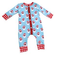 Get ready for some festive fun with our Buttflap Pajamas in Vintage Black Santa print! These playful pajamas feature a cheeky buttflap and are perfect for the holiday season. They are sure to put a smile on your little one's face. 95%polyester 5%spandex True to size Wash Delicate; Lay Flat to dry Bodysuit: Sizes newborn to12m Two Piece PantSet: Sizes 18m to 12y Elastic waistband Sewn on buttflap Buttflap Pajamas, Black Santa, Smile On, A Smile, Lay Flat, Vintage Black, The Holiday, Holiday Season, Pajamas