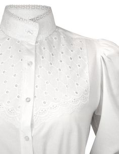 Lace Pattern, High Collar, Floral Embroidery, Theater