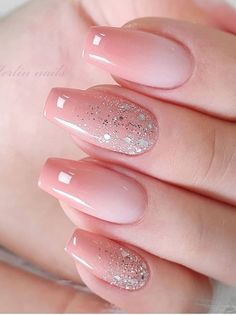 Short Pink Nails, Pink Ombre Nails, Neutral Nails, Fancy Nails, Chic Nails, Nail Polishes, Best Acrylic Nails, Gorgeous Nails