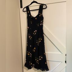 Reformation Floral Midi Navy Dress Size: 4 Worn Once, In Great Condition! Midi Navy Dress, Navy Midi Dress, Reformation Dresses, Navy Dress, Navy Floral, Floral Midi Dress, Color Blue, Size 4, Midi Dress