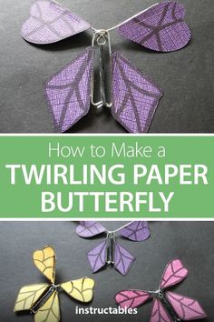 how to make a twining paper butterfly