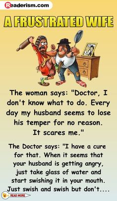 a funny joke about doctor and his wife