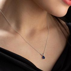 Elevate her style with this stunning Sapphire Necklace in Gold. A perfect birthstone gift for mom or a cherished present for any special lady in your life. Make her sparkle!• Material: High-Quality Solid 925 Sterling Silver• Finish: Sterling Silver Rose Gold or Gold• A special piece you'll treasure• High-quality materials and attention to detail• Our jewelry is designed With 🖤️ In NY Sapphire Necklace Gold, Birthstone Necklaces, Gold Birthstone Necklace, September Birthstone Necklace, Sapphire Birthstone, Necklace For Mom, Sapphire Rings, Necklace For Girlfriend, Birthstone Gifts