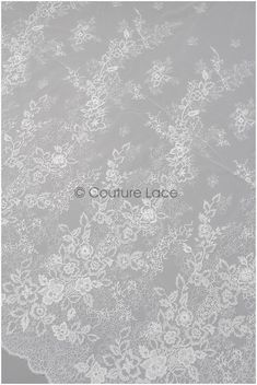 Very romantic bridal lace fabric with beautiful floral design. Perfect for bridal dresses or christening gowns  ❀❀ DETAILS ❀❀  Color: off-white Yarn: cotton Mesh: nylon Sequins: no Beads: no 3D Flowers: No  ❀❀ MEASUREMENTS ❀❀  Listed/ price per 1yds (0,91 Meter) Width of embroidery - width of full fabric: 138-152cm /54.3" - 59.8" Please note, that we only sell by full yards (yds). We don't sell half yards or any other quantity.  ❀❀ SAMPLE SWATCH ❀❀  If you want to check the color and quality, yo Elegant Floral Embroidered Wedding Lace, Elegant Delicate Lace Veil, Wedding Tulle Fabric With Floral Lace Embroidery, Lace Tulle Fabric With Floral Embroidery For Wedding, Delicate Lace Tulle Fabric For Wedding, Delicate Floral Embroidered Tulle Fabric For Wedding, Delicate Scalloped Lace For Weddings, Fitted Floral Print Lace Dress For Wedding, Fitted Floral Lace Dress For Wedding