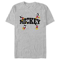 Who knew that dressing "mousey" could be so cute!? Celebrate Walt Disney's most iconic character with this officially licensed Disney Mickey Mouse and Friends Character Name Men's Graphic T-Shirt. This fun tee features "Mickey" written in black lettering across the front with graphics of the friendly little mousey jumping, celebrating, and hanging around. Add this vintage Disney tee to your collection for the perfect style for your next trip to Disneyland! Trip To Disneyland, Disney Tee, Friends Characters, Disney Tees, Graphic Tee Design, Mickey Mouse And Friends, Men's Graphic T Shirt, Character Names, Mickey And Friends