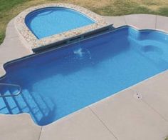 an above ground swimming pool in a backyard