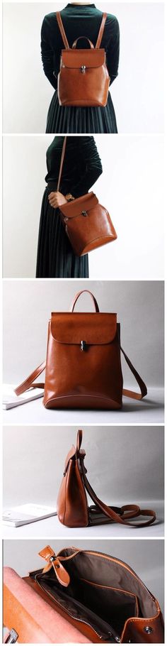 Designer Backpacks For Women, Small Backpack Purse, Retro Shoulder Bag, Backpacks For Women, Leather Rucksack, Small Backpack