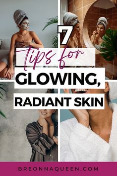 "Transform your skin with this radiant skincare routine, designed to bring out your inner glow. Learn the tips and tricks to achieve luminous and healthy-looking skin. #GlowingSkin #SkincareTips #RadiantBeauty" Skincare Routine Guide, Makeup Tips To Look Younger, Glowing Radiant Skin, Skin Issues, Younger Looking Skin, Skin Tips