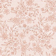 an old lace background with flowers and leaves