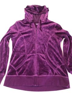 Tek Gear Hoodie Purple Velvet Velour Full Zip Long Sleeve Women's Large Athleisure Rib cuff and hem 80 % cotton, 20% polyester Twill tape for the hoodie ties Approx 20 inches across the chest EUC Cozy Fit Hoodie Sweatshirt For Sports, Fall Jogging Hoodie With Drawstring Hood, Fall Hoodie With Drawstring For Jogging, Fall Gym Hoodie Track Jacket, Fall Gym Track Jacket Hoodie, Fall Drawstring Hoodie For Jogging, Winter Sports Sweats With Ribbed Cuffs, Hooded Sweats For Winter Workout, Long Sleeve Activewear For Jogging With Drawstring Hood