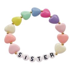 PRICES MAY VARY. Sister bracelet for little girls. The SISTER bracelet is a cute gift for little girls. Notice: its beads are randomly arranged. Material, size and weight. Material, acrylic. Length,6.9", elastic lenghth(the beads are stringed together with an elastic string). Weight,0.21 ounce. Attribute. big sister announcement, sisters gifts from sister, sister jewelry, best friend bracelet,birthday gifts for sister from sister, sister birthday gifts from sister, friendship bracelet, big siste Bestie Bracelets, Big Sister Bracelet, Sister Announcement, Gifts For Sisters, Big Sister Announcement, Friend Bracelet, Little Sister Gifts, Big Sister Gifts, Sister Bracelet