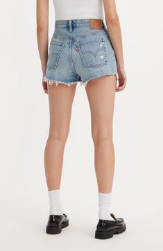 Denim Shorts Outfits, Cheap High-waist Levi's Jean Shorts, Levi’s Denim Shorts, Romanticizing Summer, Levi's Distressed Mid-rise Jean Shorts, Levi’s Cutoffs, Demin Shorts, Levi's Denim Blue Cutoff Shorts, 501 Shorts