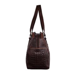 FREE GROUND SHIPPING! HAND-STAINED BUFFALO LEATHER with HORNBACK CROCO EMBOSS Carry your day to day essentials inside this roomy handbag. The Hornback Croco Satchel Bag is hand made from hand-stained buffalo leather that is strong yet supple and builds a rich patina as you use it. The bag features a traditional silhouette with a large main section with plenty of room for your wallet, cosmetic case, sunglasses, and other must-have items. Top zip closure keeps everything safe and secure. This leat Large Leather Handbags, Large Purse, Leather Satchel Handbags, Satchel Handbag, Buffalo Leather, Must Have Items, Bag Handmade, Satchel Handbags, Satchel Bag