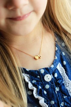 Gold Flower Girl, Flower Girl Necklace, Girl Necklace, Rose Gold Flower, Flower Girl Gifts, Childrens Jewelry, Girls Necklaces, Gold Flower, Personalized Initials