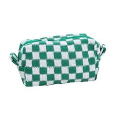 Makeup bag Plaid Makeup bag Pink Green Makeup Bag Travel Makeup Bag Organizer bag colour:black;powder;green;bluesize:19*9.5*7.5cmMaterial:nylonZipper closure Leather Makeup Pouch, Makeup Brush Storage, Green Makeup, Travel Toiletry Bag, Small Makeup Bag, Storage Bags Organization, Women Cosmetics, Bag Organizer, It Cosmetics Brushes