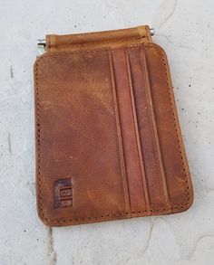 Distressed Caramel 12 Card Money Clip From Walleteras in Crazy Horse Leather Vintage Wallets With Rfid Blocking For Daily Use, Vintage Rfid Blocking Wallets For Daily Use, Vintage Bifold Card Holder With Rfid Blocking, Vintage Trifold Wallet With Rfid Blocking For Daily Use, Vintage Brown Card Holder With Rfid Blocking, Everyday Vintage Wallet With Rfid Blocking, Vintage Card Holder With Rfid Blocking For Daily Use, Vintage Rectangular Card Holder With Rfid Blocking, Vintage Brown Trifold Wallet For Everyday Carry