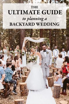 the ultimate guide to planning a backyard wedding