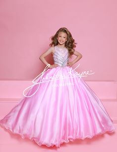 Sugar Kayne C362 Embellished Bodice Girls Pageant Dress High Neckline Organza Long Skirt Princess Waistline Dress Ball Gown, Organza Skirt, Girls Pageant Dresses, Father Daughter Dance, Beaded Bodice, Floor Length Gown, Pageant Dress, Beaded Gown, Organza Fabric