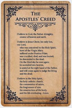 Nicene Creed, Book Of Common Prayer, The Apostles