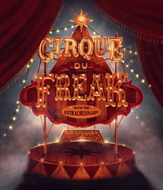 Retro Sign Illustration, Circus Signage, Circus Podium, Circus Signs, Lettering Procreate, Retro Signage, Vintage Circus Posters, Circus Design, Retro Signs