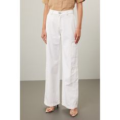 White cotton (100% Cotton). Jeans. Front button fly closure. 32" inseam. 11" rise. Imported. Spring Utility Cotton Jeans, White Utility Jeans For Work, Jean Color, Cotton Jeans, Rent The Runway, Closet Designs, Hudson Jeans, Colored Jeans, Welt Pocket