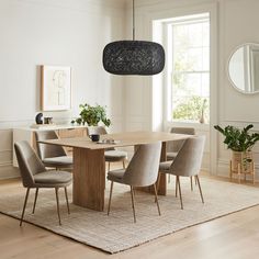 Dining Room Oak Floors, Modern Minimalist Dining Table, Dinner Chairs, Wood Dining Bench, Oversized Furniture, House Dream, Expandable Dining Table, Inspire Me Home Decor, Solid Wood Dining Table