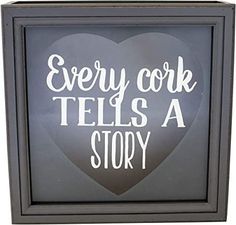 a sign that says every cook tells a story in white lettering on a black frame