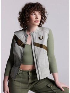 Her Universe Star Wars Rey Zip-Up Vest Her Universe Exclusive Rocket Disneybound, Star Wars Disneybound Women, Starwars Disney Bounding, Womens Star Wars Costume, Female Star Wars Costumes, Star Wars Female Outfits, Disney Bounding Star Wars, Star Wars Cosplay Ideas, Star Wars Costumes For Women