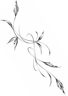 a black and white drawing of a flower