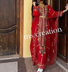 Trendy Fashion Sale!! Red Moroccan Dubai Kaftan Farasha Abaya wedding Fancy Long Gown Dresses, Womens Dresses Red Maxi Dress For Eid Wedding, Red Maxi Dress For Wedding And Eid, Traditional Dabka Maxi Dress For Wedding, Wedding Kaftan With Resham Embroidery For Festivals, Traditional Red Maxi Dress For Wedding, Red Kaftan With Zari Work For Wedding, Long Gown For Eid, Long Kaftan For Eid Wedding, Bollywood Style Wedding Kaftan Floor-length