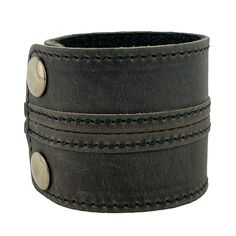 PRICES MAY VARY. HIGH QUALITY MATERIALS: Full-grain beautifully rugged leathers and the strongest industrial grade threads. All newer versions now have upgraded metal snaps, rust-free and extremely durable. PERSONALITY: Our leather burnishes and beautifies with use. These leather cuff bracelets have a stylish, hardy, rugged design sure to please any leather aficionado. The leather is full grain with original marks and scars. Each piece is special in its own way, and can vary some batch to batch Classic Adjustable Leather Bracelet With Waxed Finish, Adjustable Leather Wristband With Waxed Finish, Classic Adjustable Leather Wristband, Adjustable Classic Leather Wristband, Adjustable Rugged Leather Bracelet, Adjustable Distressed Brown Leather Bracelet, Adjustable Leather Cuff Bracelet With Waxed Finish, Rustic Leather Cuff Bracelet, Adjustable Leather Cuff Wristband