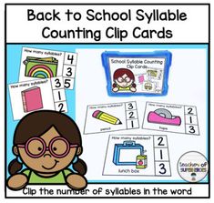 back to school printable counting clip cards for the number of students in the world