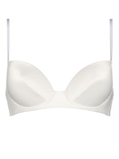 Find ERES Fidèle Padded Bra on Editorialist. white padded design rear hook and eye fastening adjustable spaghetti straps bustier-style neckline dart detailing Bra Items, White Bra, Chanel 2, Hook And Eye, Pad Design, Demi Fine Jewelry, Iconic Bags, Padded Bra, Exclusive Fashion