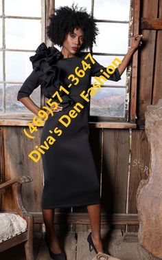 Why Dress D190020 Black Fitted Ruffle Dress For Spring, Spring Black Fitted Ruffle Dress, Formal Peplum Dresses For Fall, Black Fitted Knee-length Ruffle Dress, Formal Fall Peplum Dresses, Fall Formal Peplum Dresses, Chic Fitted Ruffle Dress For Fall, Fitted Ruffle Midi Dress For Fall, Black Fitted Peplum Dress