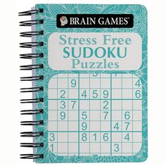 Keep your brain busy with this fun Brain Games Stress Free Sudoku MINI. FEATURES 256 Pages Spiral BoundDETAILS 7.12" x 5.75" x 1.12" Paper Imported Size: One Size. Color: None. Gender: unisex. Age Group: adult. Fun Brain, Sudoku Puzzles, Brain Games, Puzzle Books, Your Brain, Puzzle Game, Book Activities, Brain, Age Group