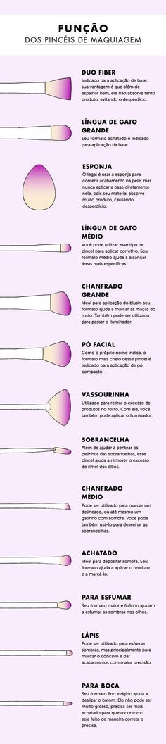 Dicas de maquiagem de como usar cada pincel na hora da preparação da pele Make Up Primer, Drag Make-up, Make Beauty, Contour Makeup, Makati, Beauty Make Up