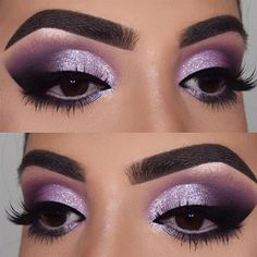 Purple Smokey Eye Makeup, Smokey Eye Makeup Look, Purple Smokey Eye, Purple Eye Makeup, Purple Makeup, Beauty Make-up