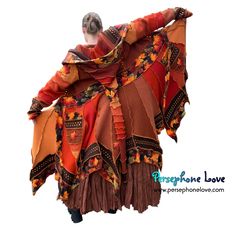 "Enchanted" Earthtones pixie felted 90% cashmere/10% wool/fleece Katwi – Persephone Love Bohemian Patchwork Sweater Coat For Winter, Elf Sweater, Recycled Dress, Patchwork Coat, Recycled Sweaters, Altered Couture, Sweater Coat, Fairy Dress, Coat Design