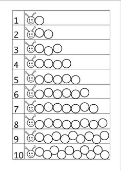 worksheet for counting the numbers to 10 with smiley faces and circles on it