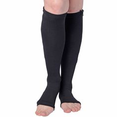 Black Compression Socks With Zipper For Easy On And Off. Compression Is Tighter At The Foot And Ankle. Compression Level Is 15 - 20 Mmhg. New, Never Wore. Black Stretch Footless Knee-high Socks, Black Compression Breathable Knee-high Socks, Black Stretch Breathable Knee-high Socks, Black Compression Footless Hosiery, Black Compression Footless Legwear, Black Compression Socks, Compression Socks, Boutique Accessories, Women's Boutique