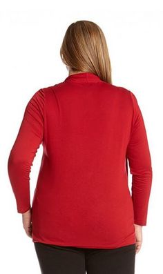 PLUS SIZE RED TANK CARDIGAN COMBO TOP #Plus #Size #Fashion #Red #Tank #Cardigan #Combo #Top #Chic #Stylish #Holiday #Plus_Size_Fashion Christmas Fashion, Cardigan Tops