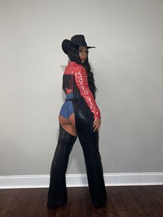 Baddie Cowgirl Costume, Chaps Halloween Costume, Cowgirl Chaps Costume, Assless Chaps Cowgirl Costume, Hot Cowboy Costume, Red Cowgirl Costume, Cowgirl Costume Black Women, Plus Size Cowgirl Costume, Black Cowgirl Costume