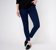 From casual coffee catch-ups to after-school pick-ups, these DreamJeannes jeggings offer easy, effortless style. From Quacker Factory®. Stretch Denim Blue Jeggings For Fall, Fall Stretch Denim Blue Jeggings, Spring Workwear Straight Leg Jeggings, Fall Stretch Dark Wash Jeggings, Fall Denim Casual Leggings, Casual Denim Leggings For Fall, Blue Jeggings For Fall, Dark Wash Denim Jeggings For Work, Dark Wash Jeggings For Work